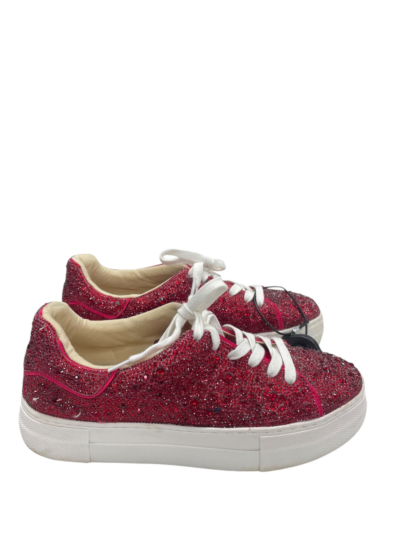 Shoes Sneakers By Betsey Johnson In Red, Size: 8