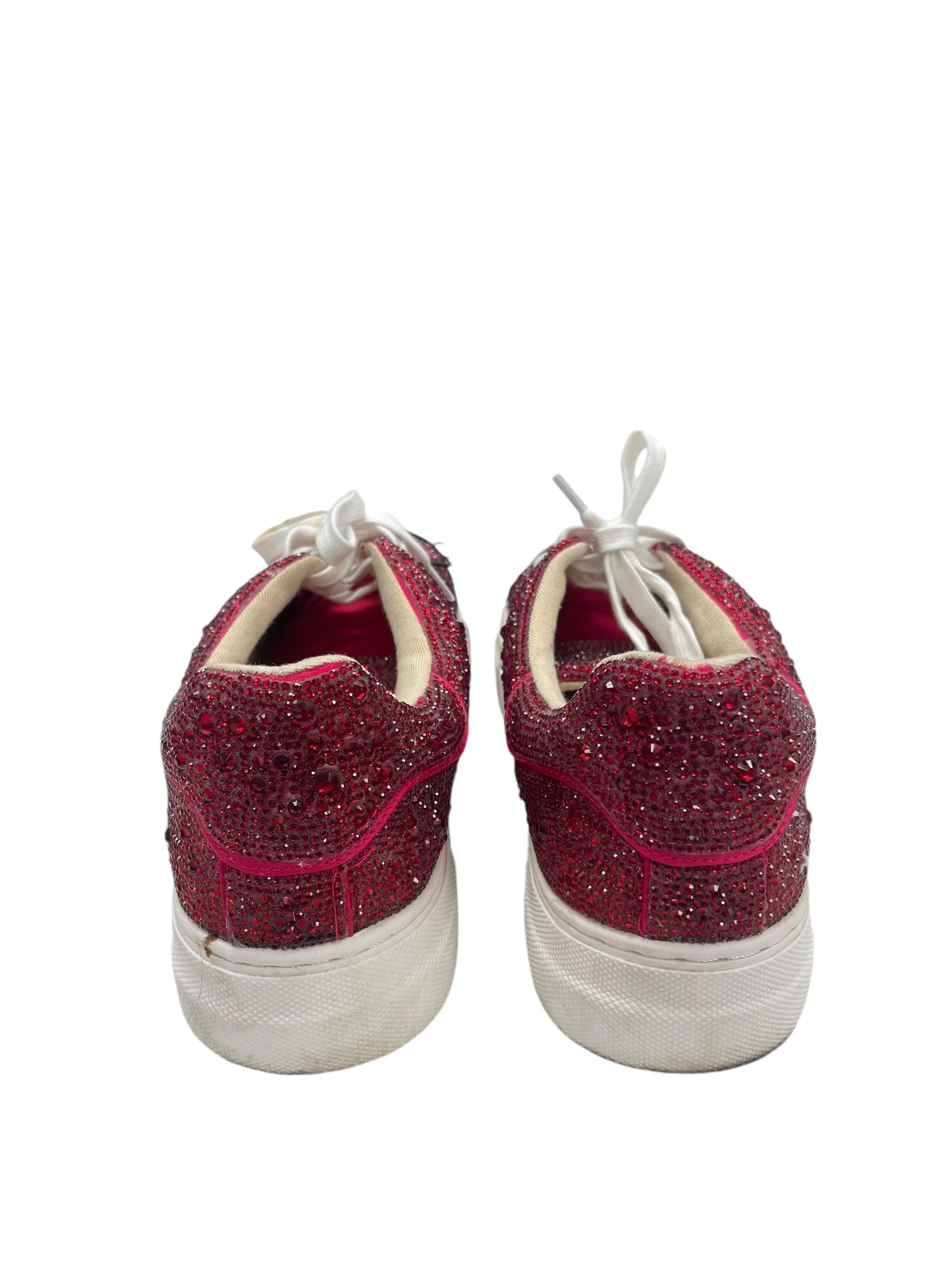 Shoes Sneakers By Betsey Johnson In Red, Size: 8