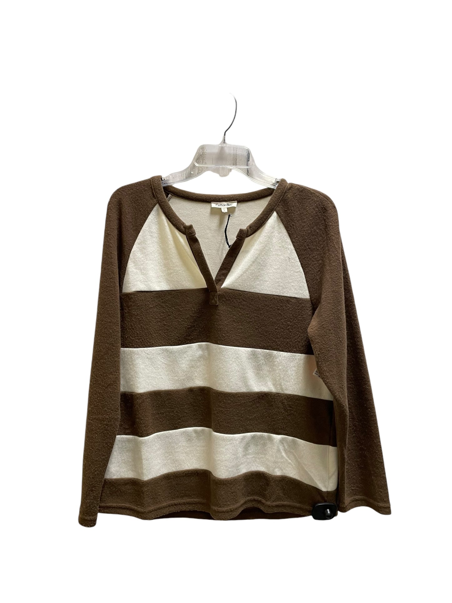 Sweater By Cotton Bleu In Brown, Size: S