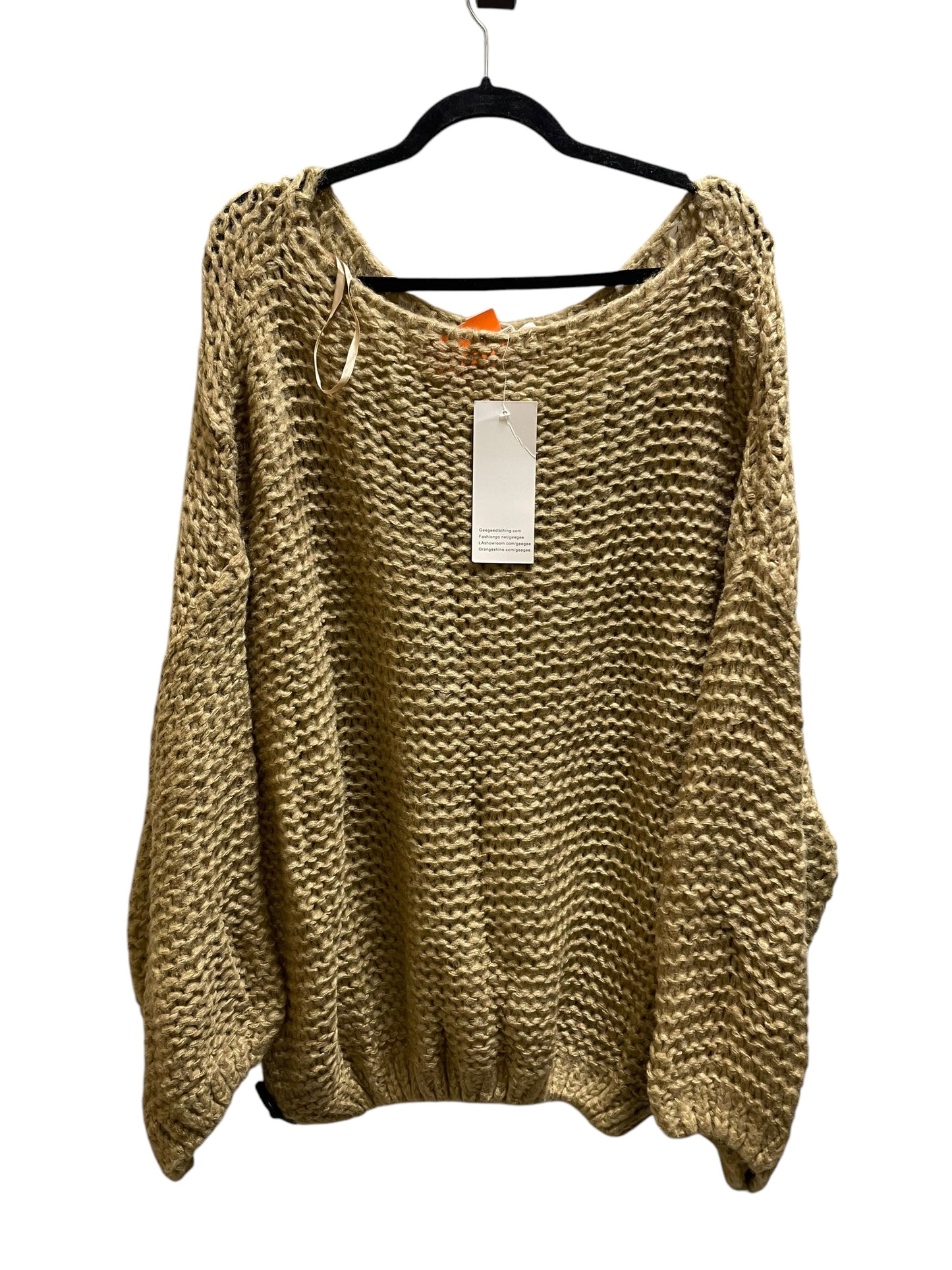 Sweater By Clothes Mentor In Brown, Size: 3x