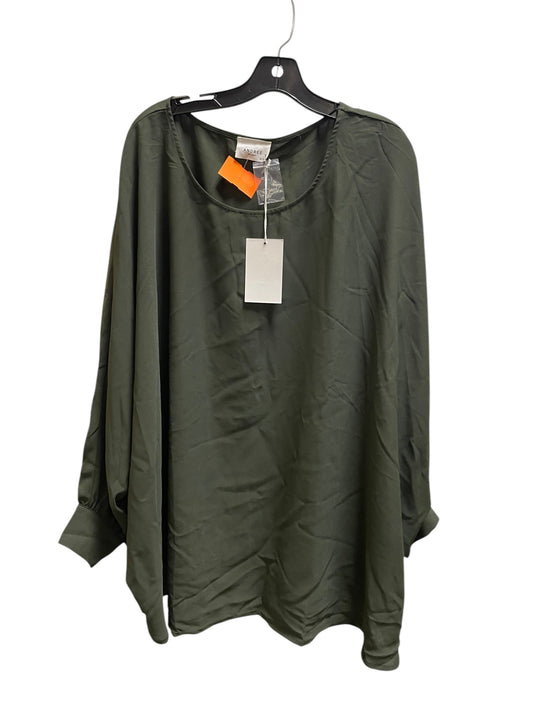 Top Long Sleeve By Andree By Unit In Green, Size: 2x