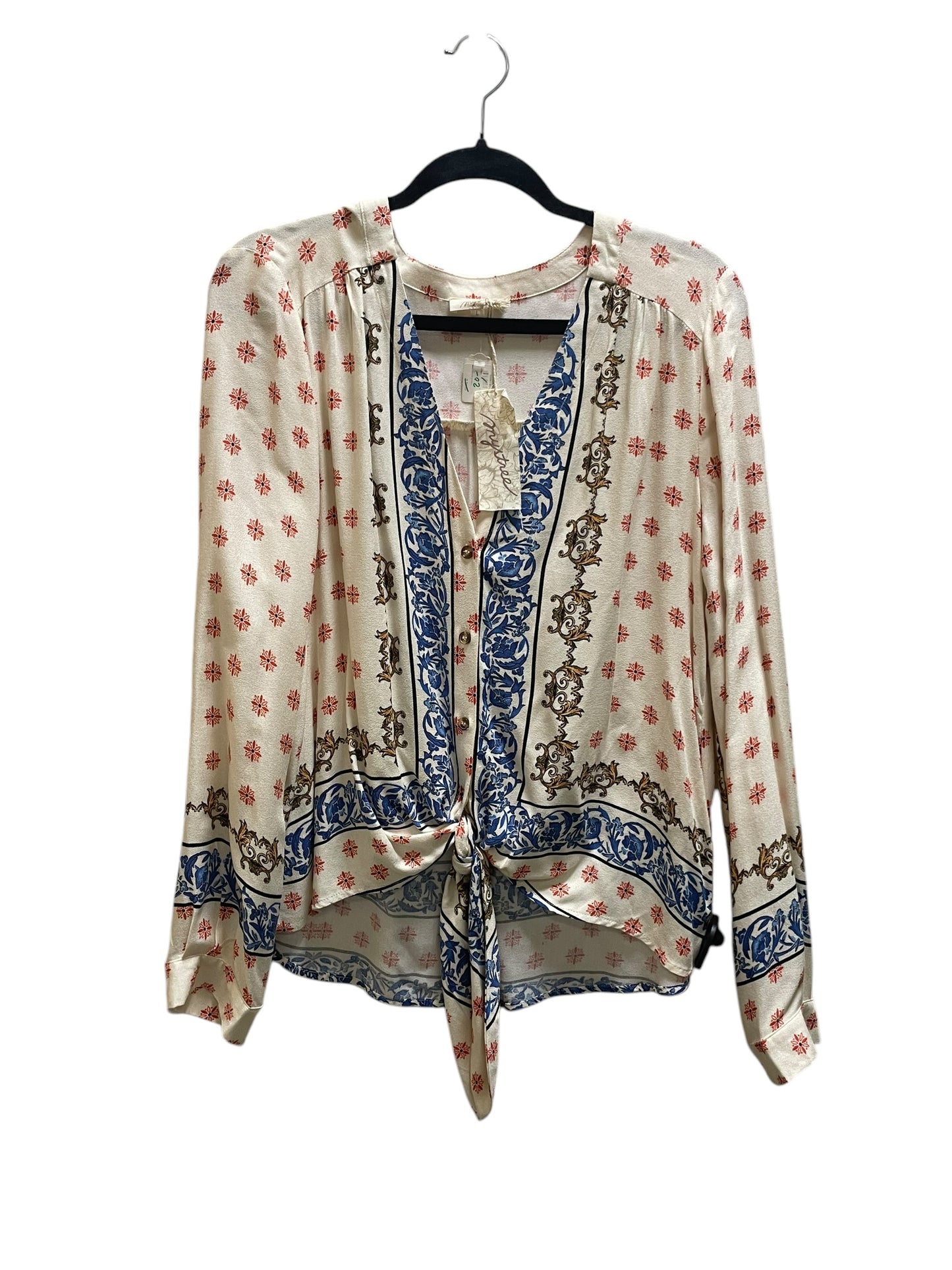 Top Long Sleeve By Mystree In Multi-colored, Size: L