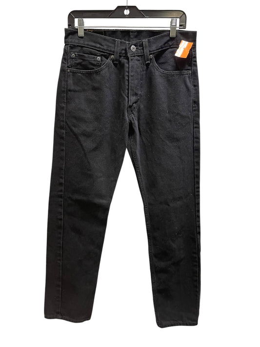 Jeans Boyfriend By Levis In Black, Size: 12