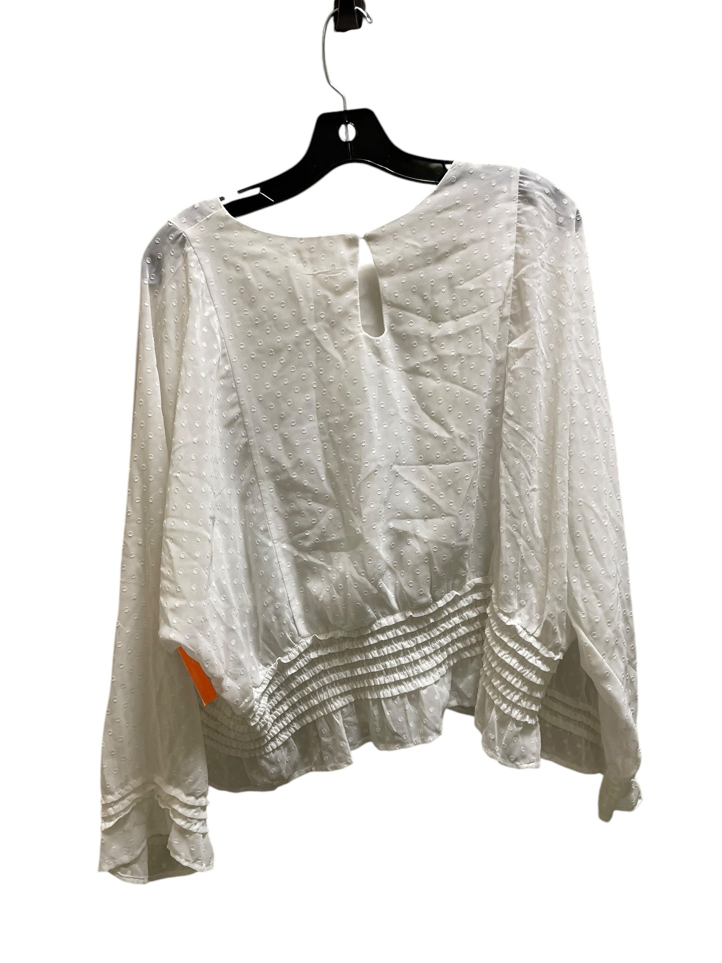 Top Long Sleeve By Storia In White, Size: S