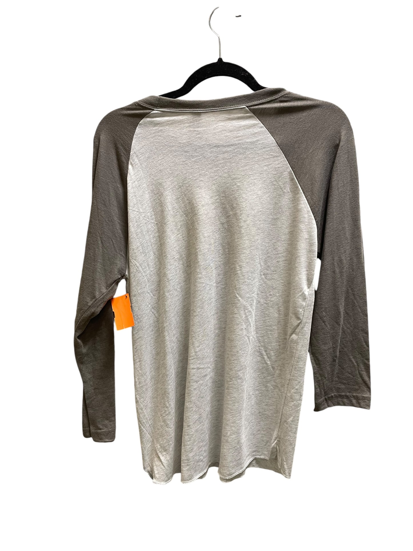 Top Long Sleeve By Next Level In Grey, Size: S