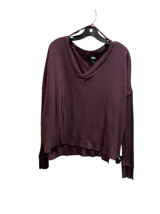 Top Long Sleeve By Wild Fable In Purple, Size: M