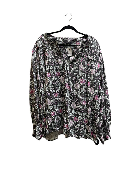 Top Long Sleeve By Lane Bryant In Multi-colored, Size: 4x