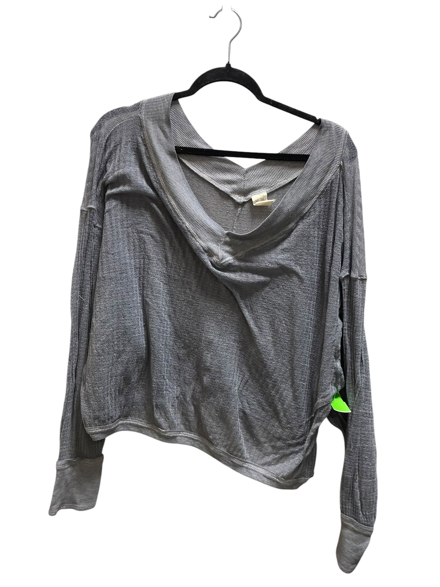 Top Long Sleeve By Free People In Grey, Size: M