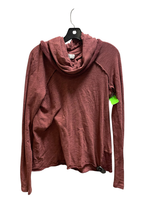 Top Long Sleeve By Free People In Red, Size: Osfm