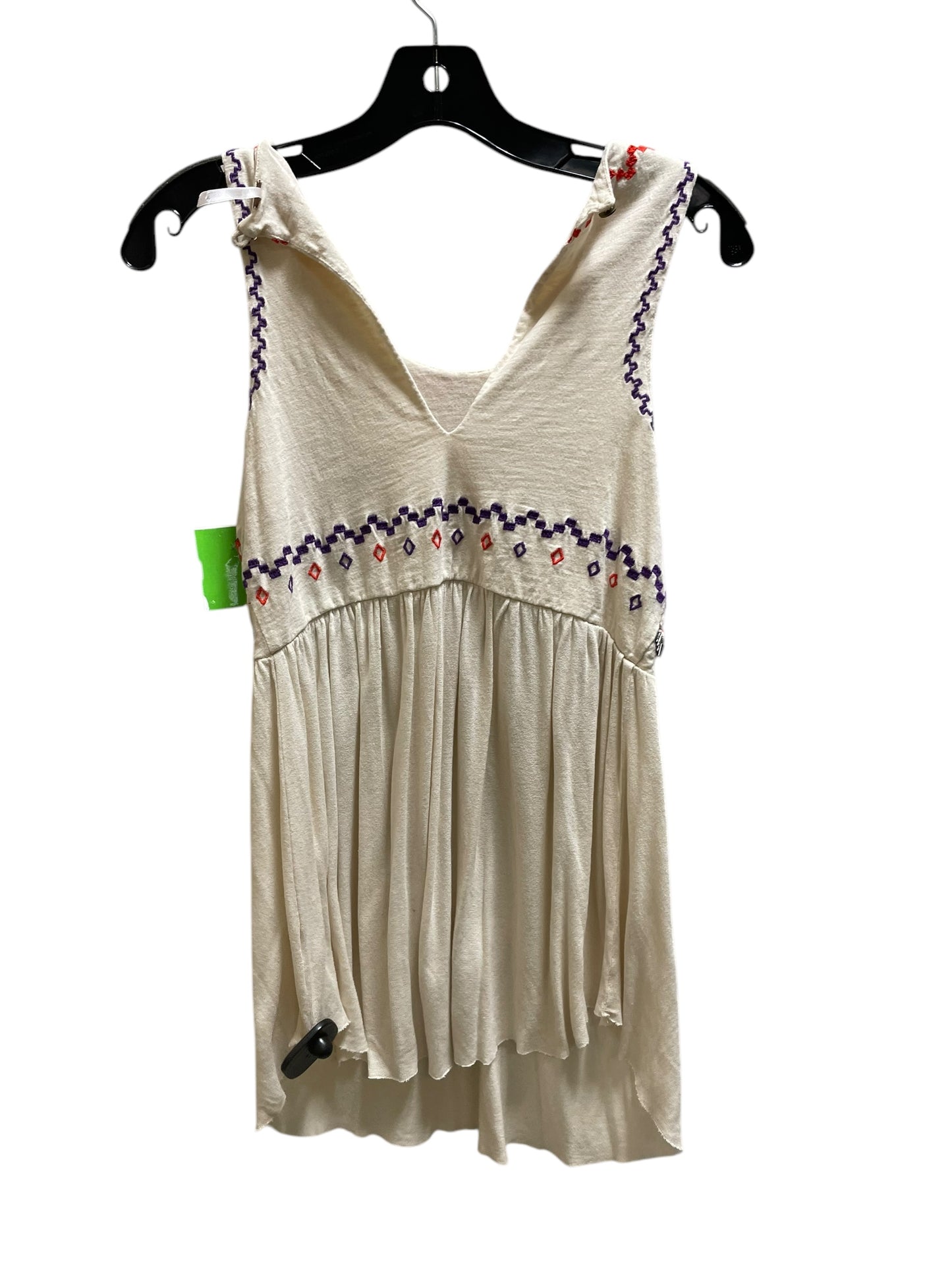 Top Sleeveless By Free People In Cream, Size: S