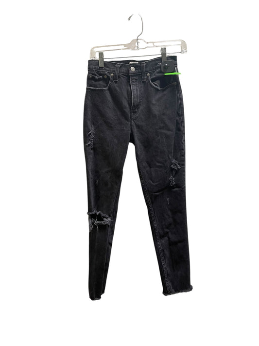 Jeans Boyfriend By Abercrombie And Fitch In Black, Size: 2