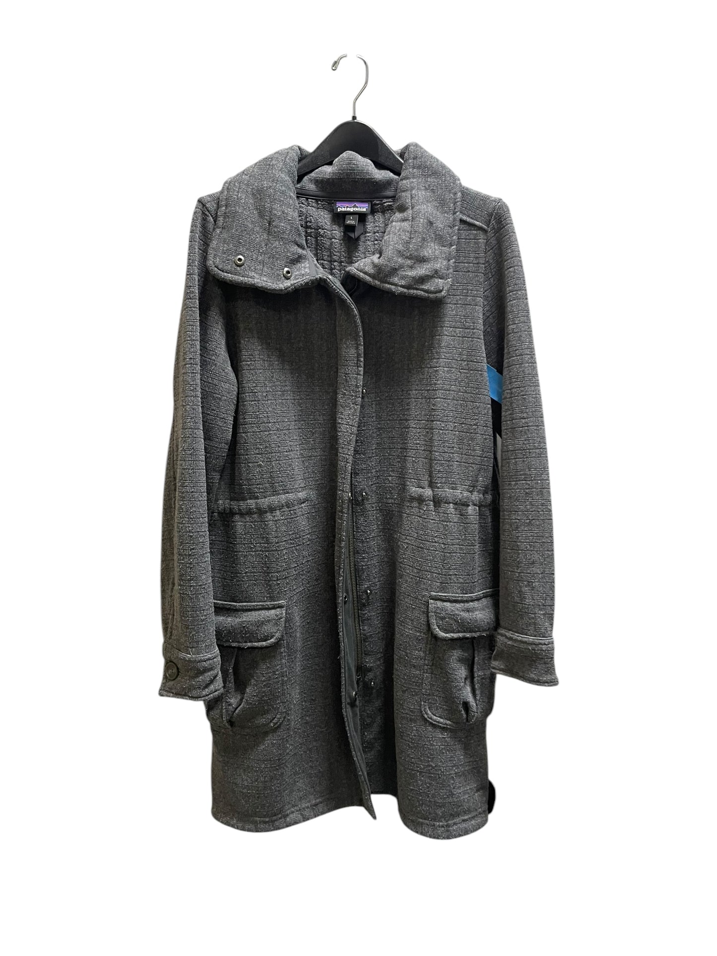 Coat Peacoat By Patagonia In Grey, Size: L