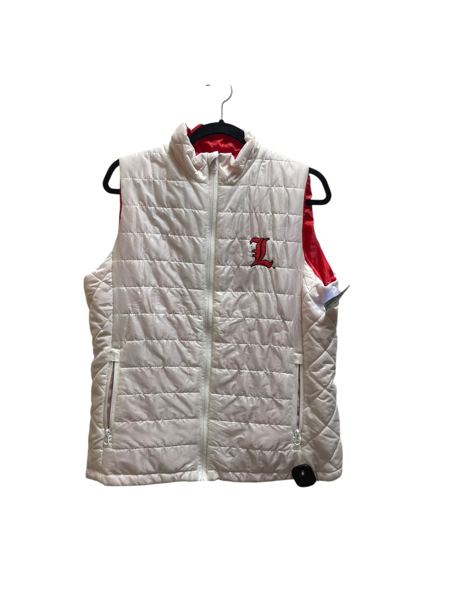 Vest Puffer & Quilted By Clothes Mentor In White, Size: M