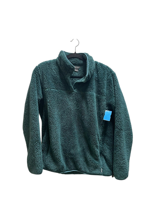 Sweatshirt Collar By Eddie Bauer In Green, Size: M