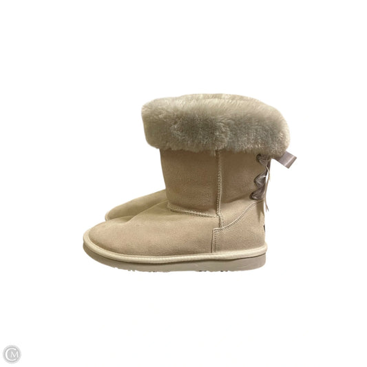 Boots Ankle Flats By Lamo In Tan, Size: 9