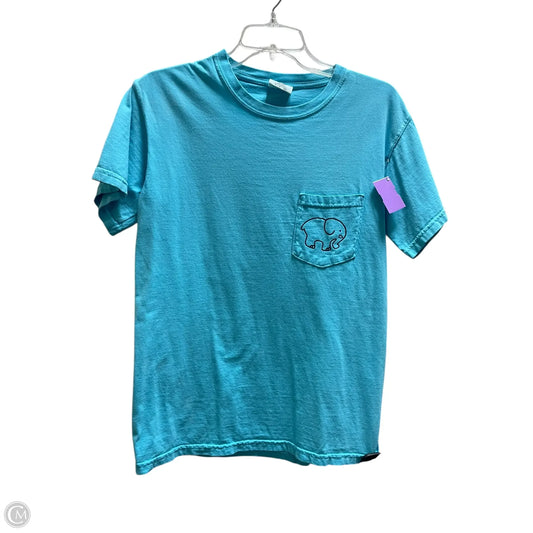 Top Short Sleeve By Comfort Colors In Blue, Size: S