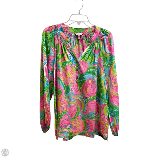 Top Long Sleeve Designer By Lilly Pulitzer In Multi-colored, Size: M