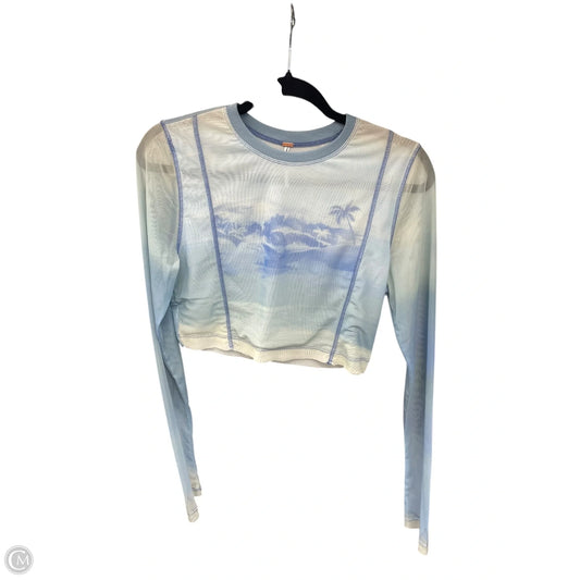 Top Long Sleeve By Free People In Blue, Size: M