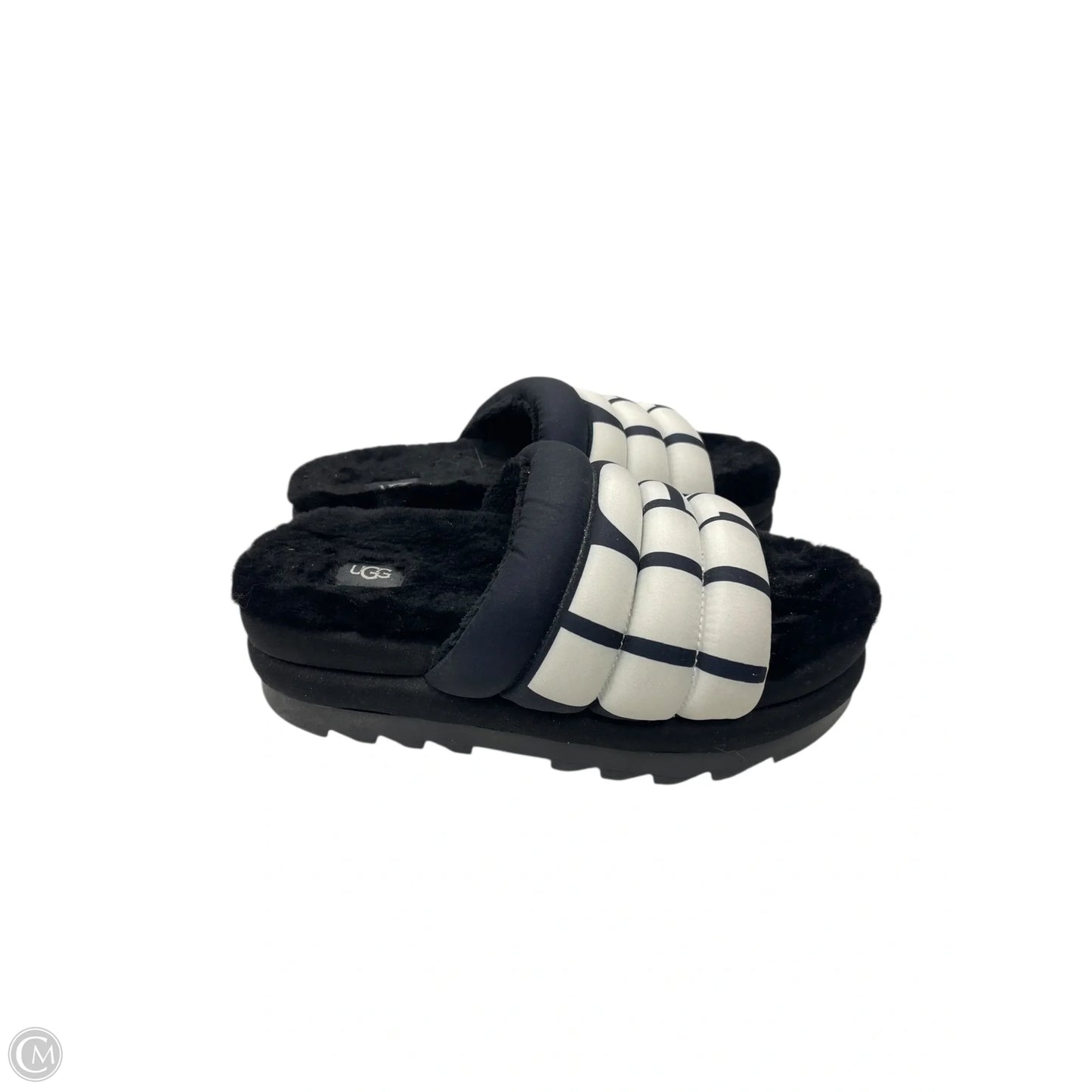 Sandals Designer By Ugg In Black, Size: 7