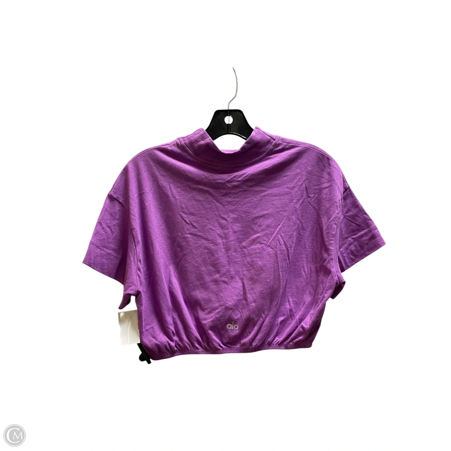Top Short Sleeve By Alo In Purple, Size: Xs