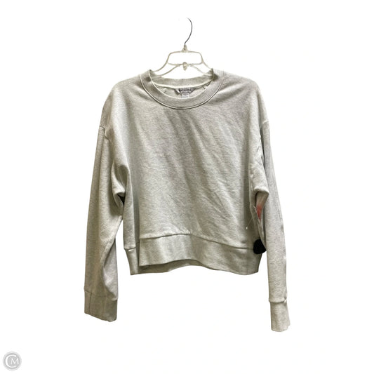 Athletic Sweatshirt Crewneck By Athleta In Ivory, Size: L