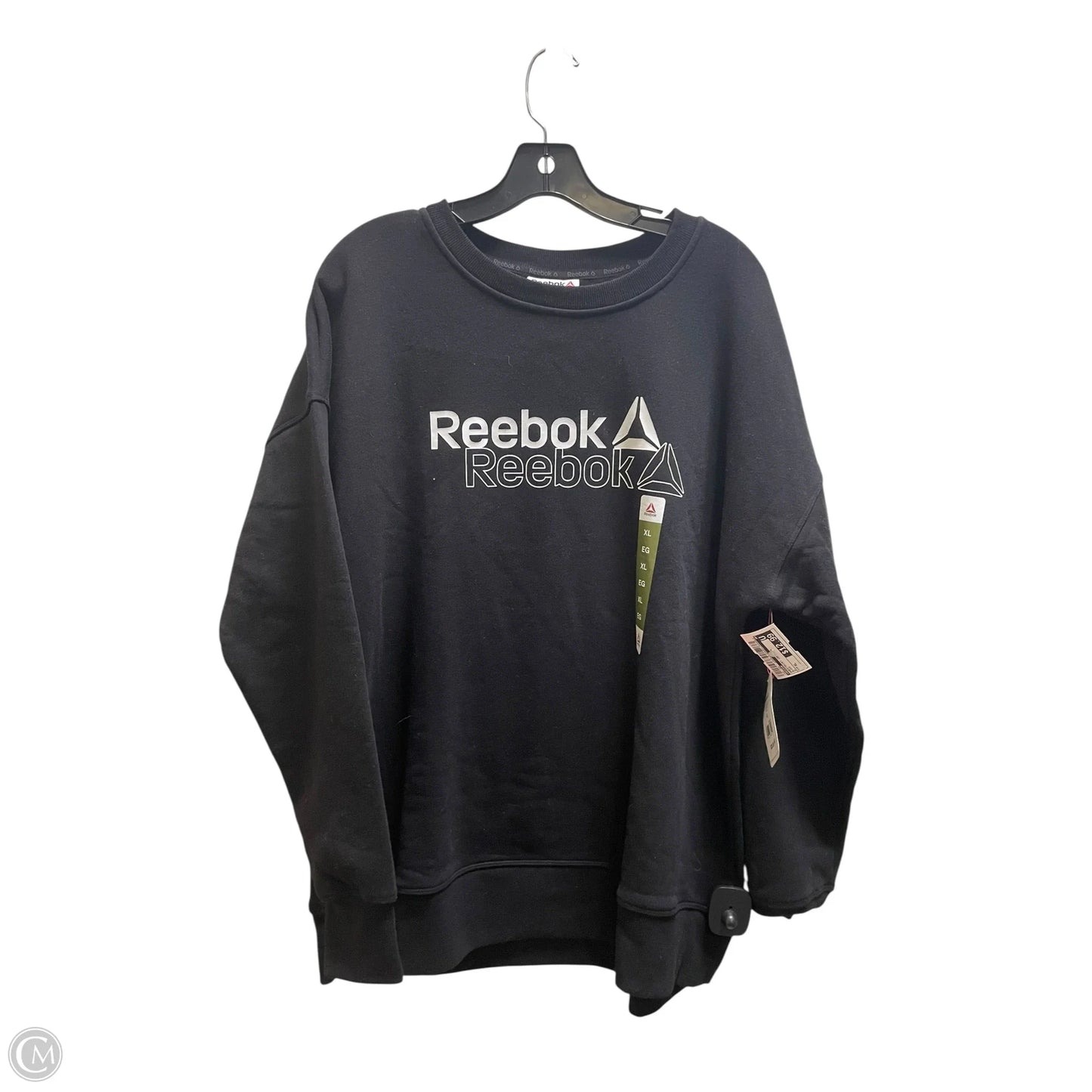 Sweatshirt Crewneck By Reebok In Black, Size: Xl