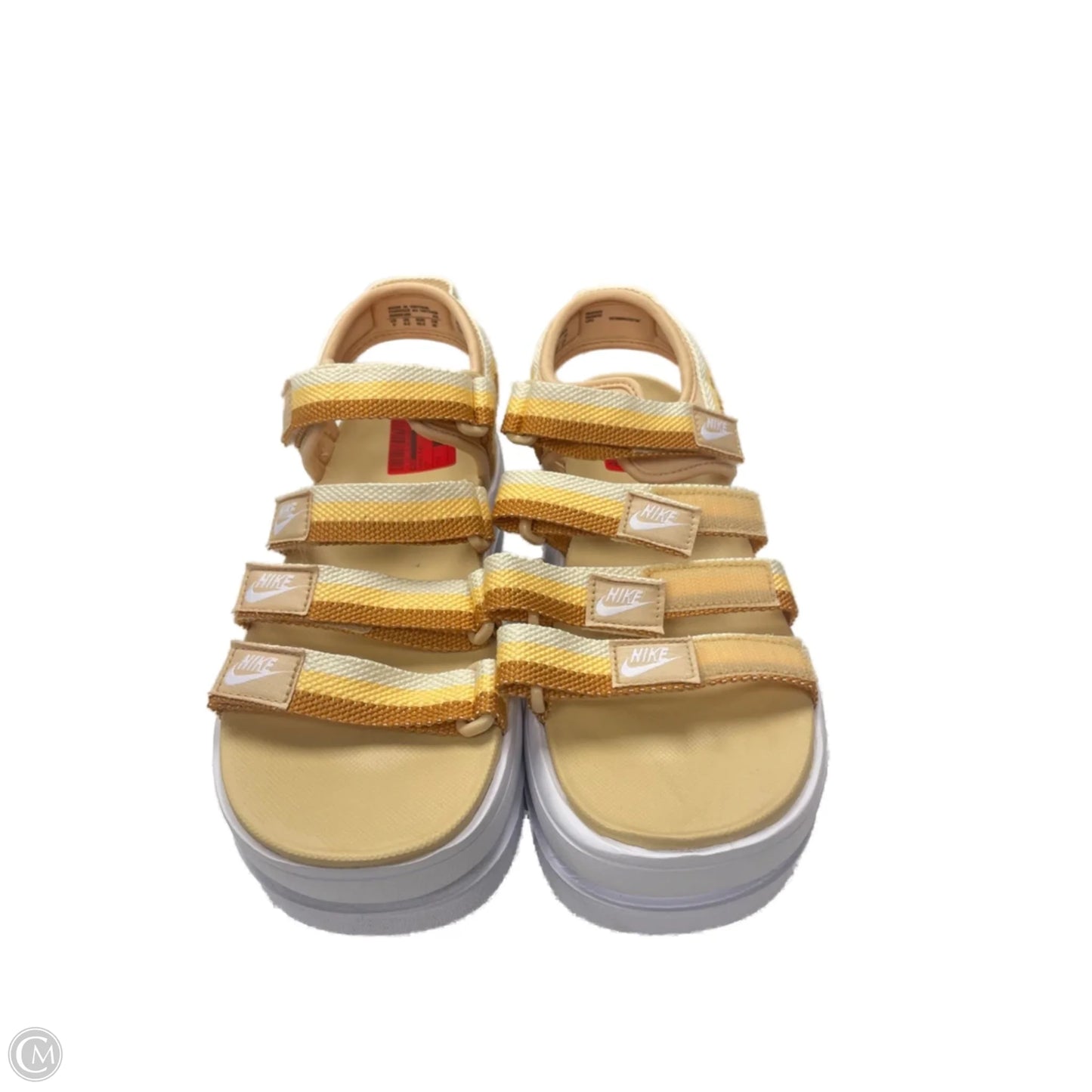 Sandals Flats By Nike In Tan, Size: 9