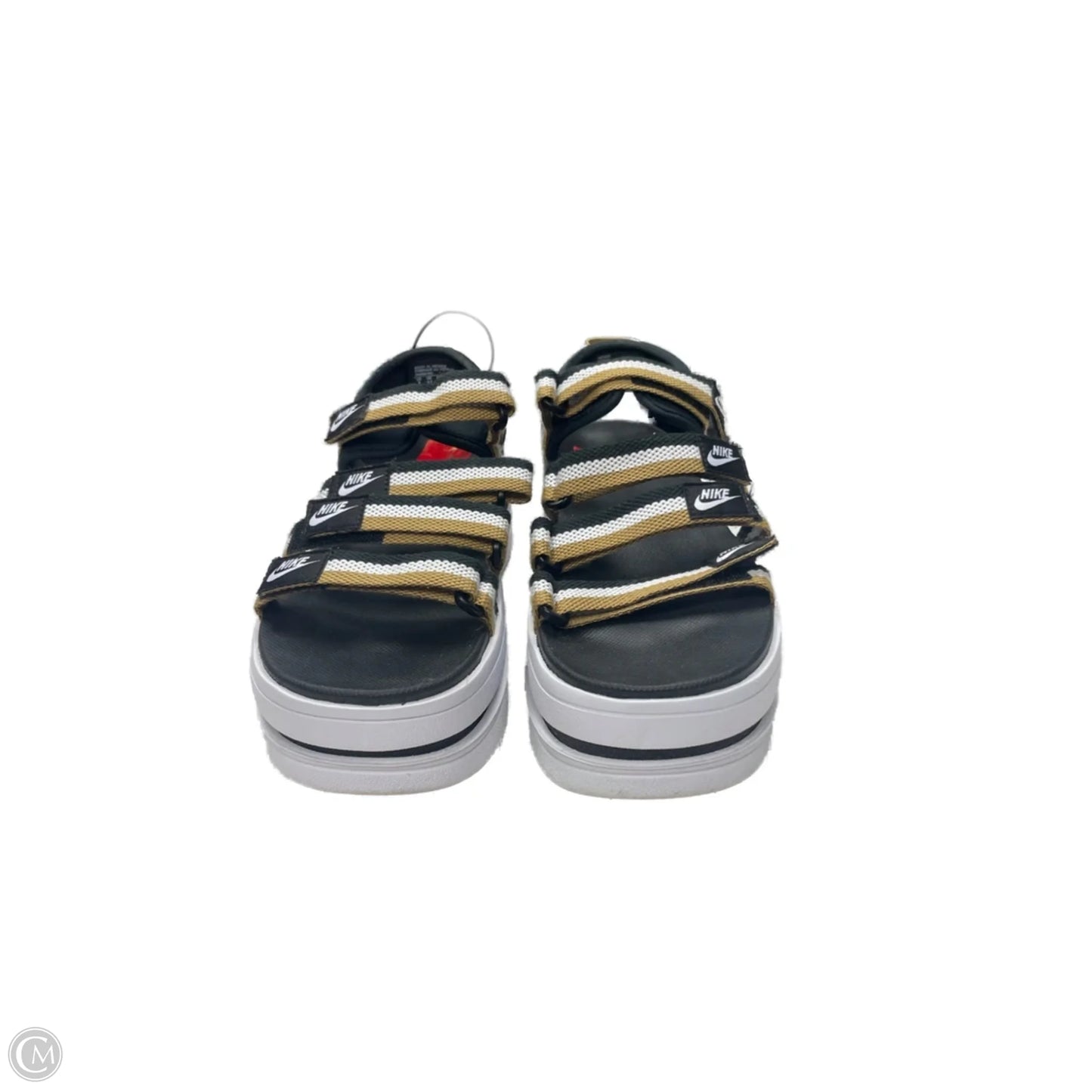 Sandals Flats By Nike In Black, Size: 9