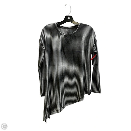 Athletic Top Long Sleeve Crewneck By Lululemon In Striped Pattern, Size: M