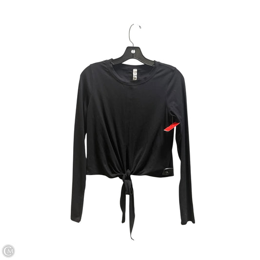 Athletic Top Long Sleeve Crewneck By Lululemon In Black, Size: 6