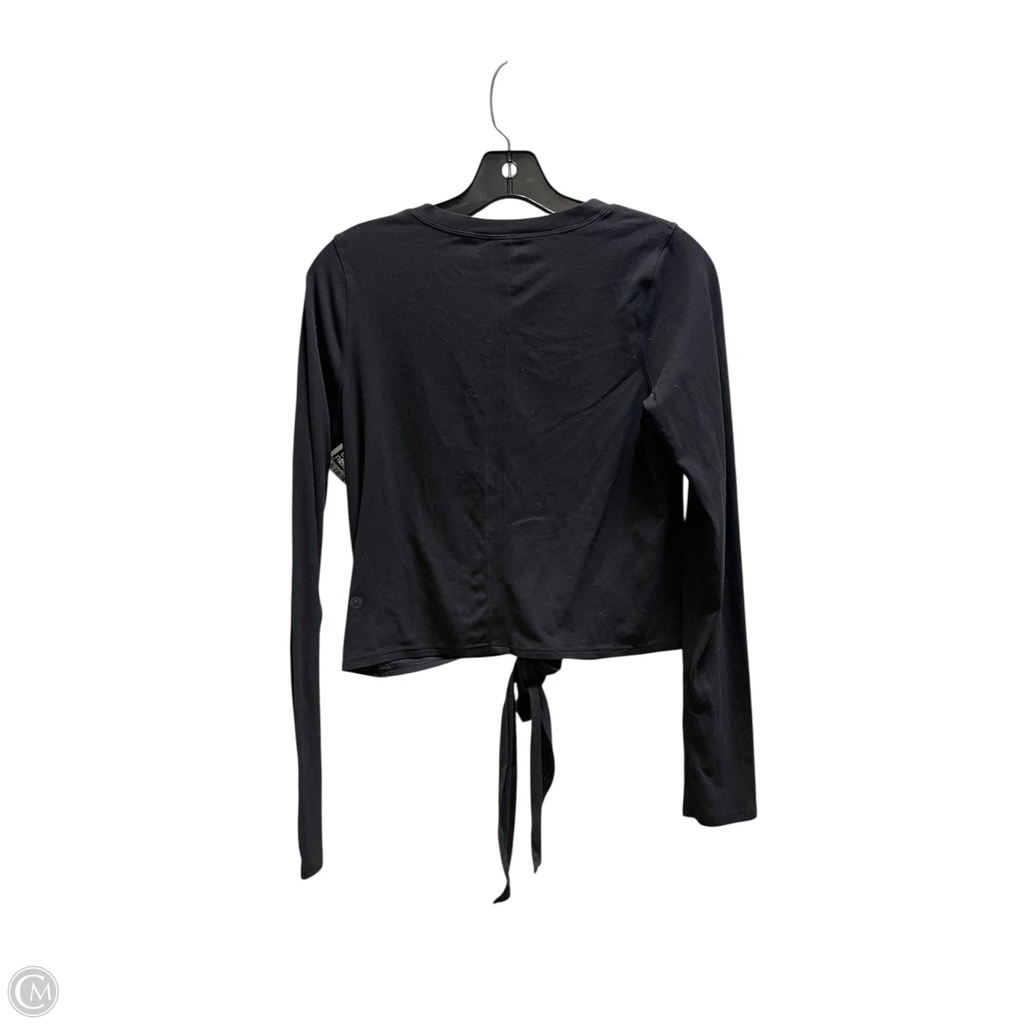 Athletic Top Long Sleeve Crewneck By Lululemon In Black, Size: 6