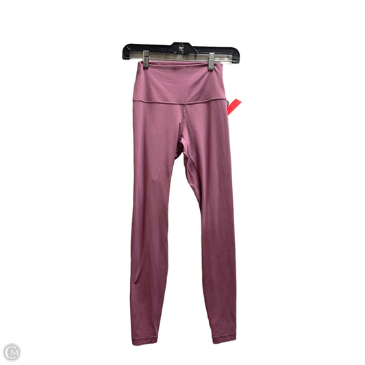 Athletic Leggings By Lululemon In Pink, Size: 4