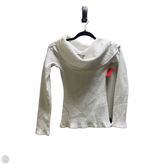 Top Long Sleeve By Zara In White, Size: S