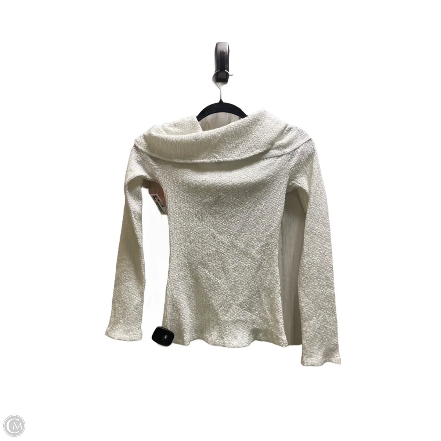 Top Long Sleeve By Zara In White, Size: S