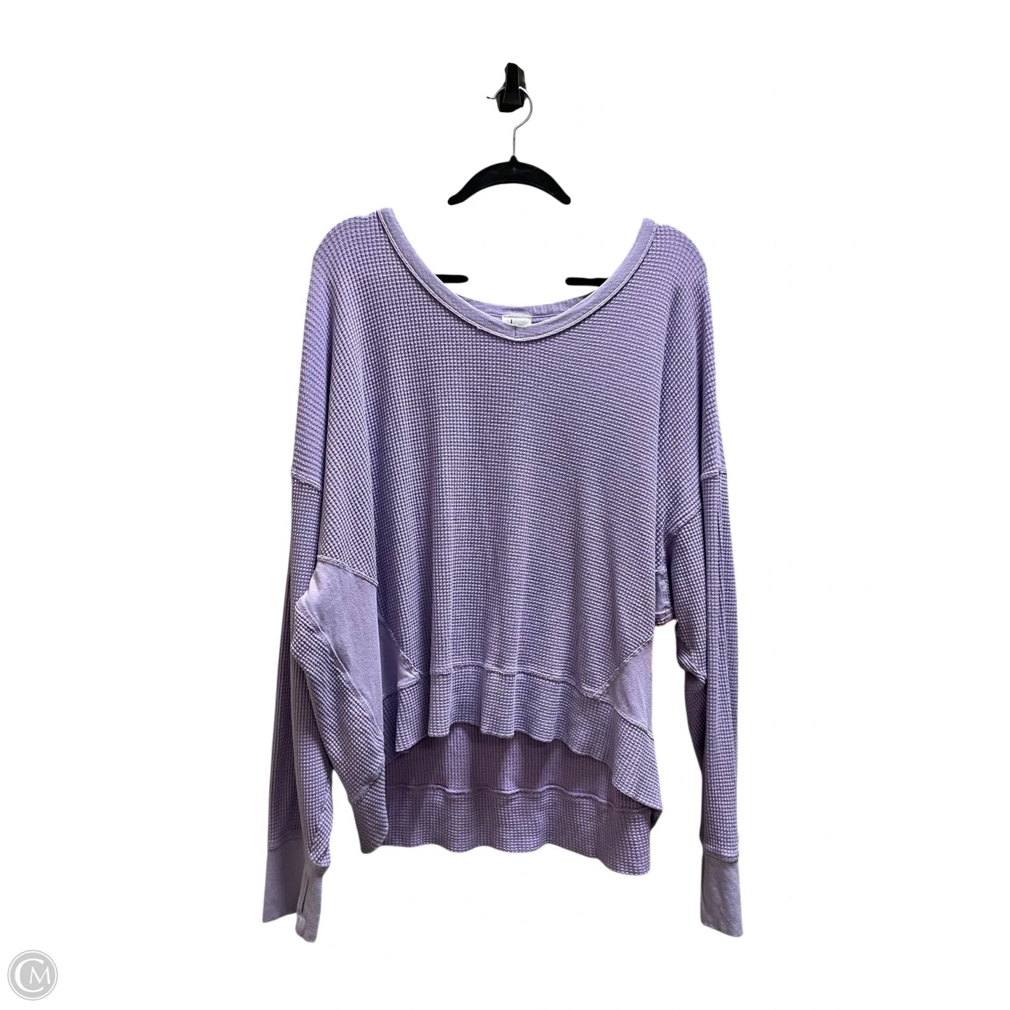 Top Long Sleeve By Aerie In Purple, Size: Xl