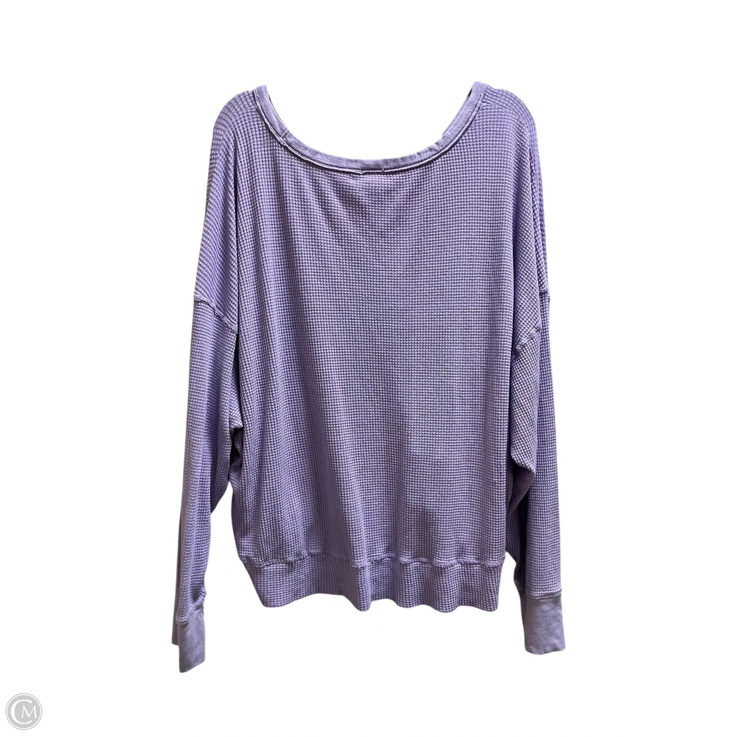 Top Long Sleeve By Aerie In Purple, Size: Xl