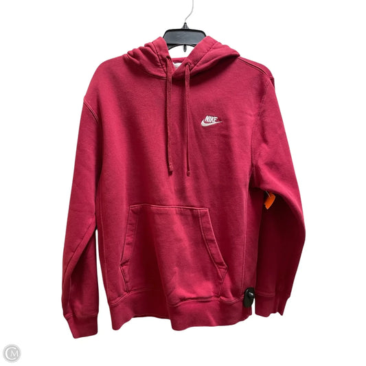 Sweatshirt Hoodie By Nike Apparel In Red, Size: S