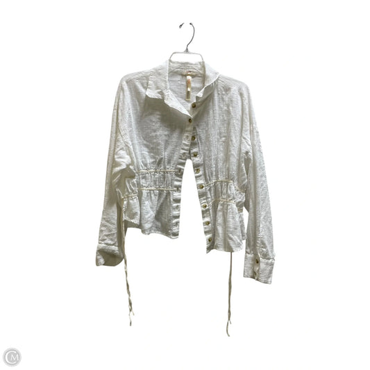 Top Long Sleeve By Free People In White, Size: M