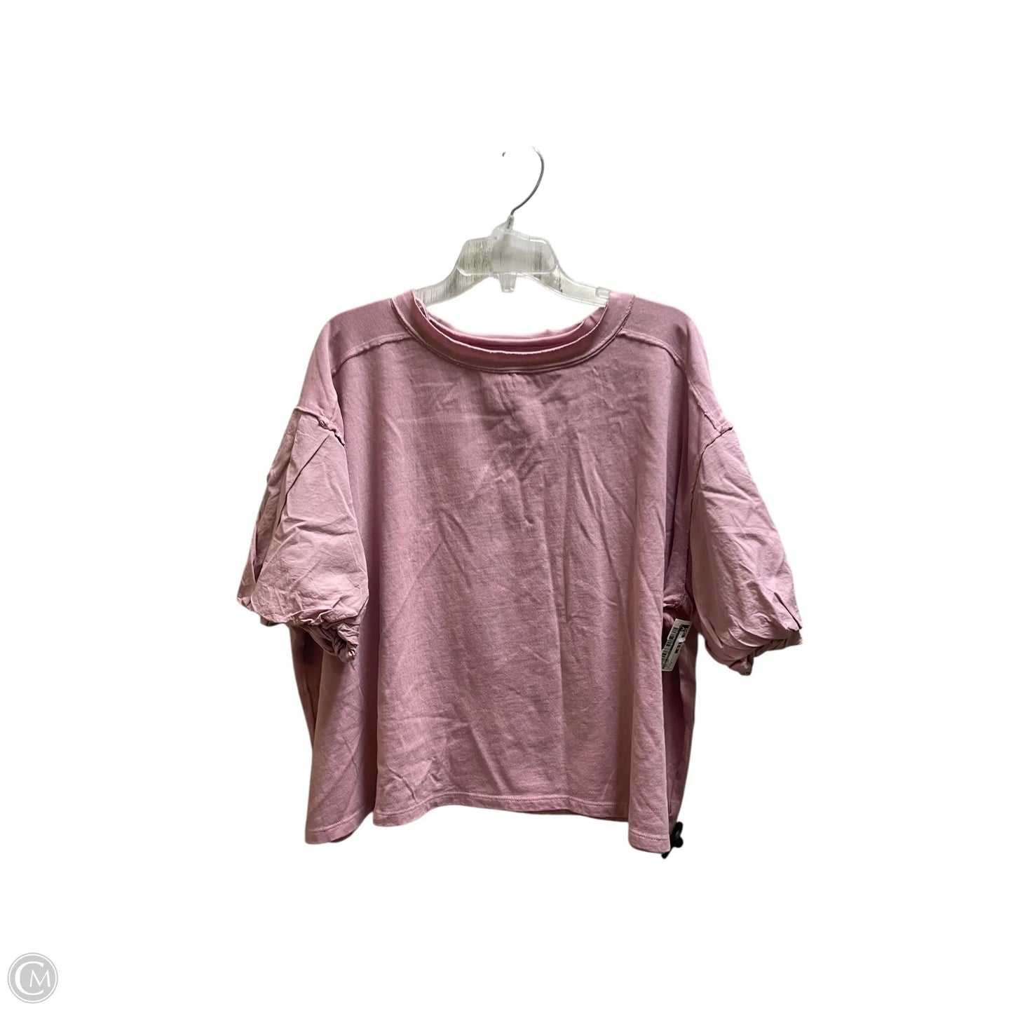 Top Short Sleeve By Free People In Pink, Size: S