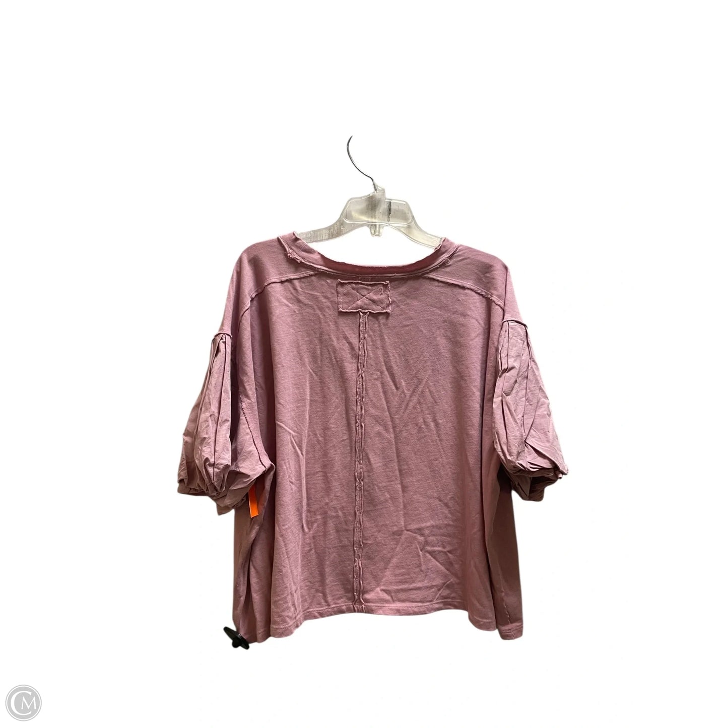 Top Short Sleeve By Free People In Pink, Size: S