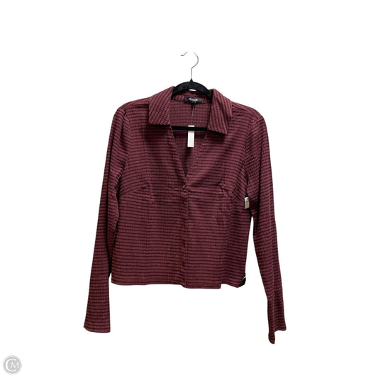 Top Long Sleeve By Madewell In Red, Size: L