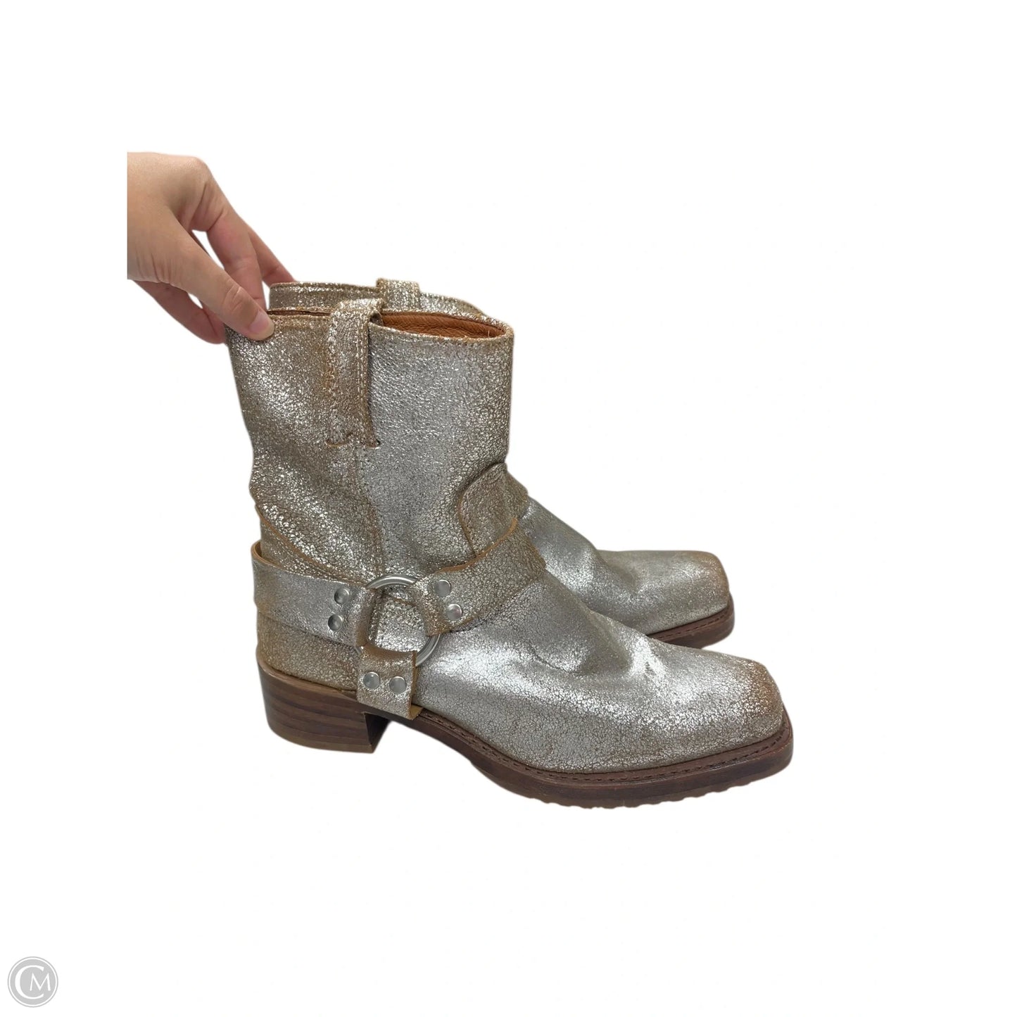 Boots Designer By Frye In Gold, Size: 10