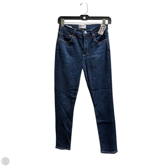 Jeans Skinny By Agolde In Blue Denim, Size: 4