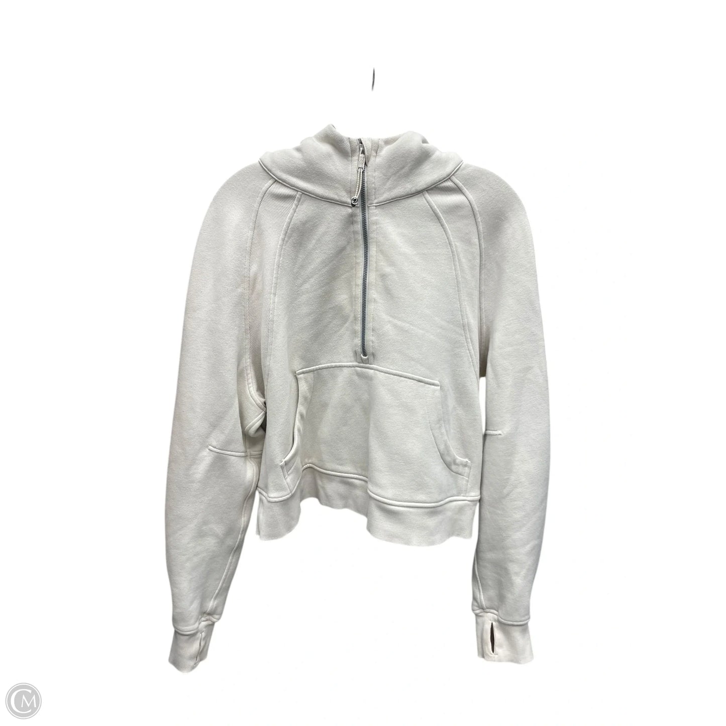 Athletic Jacket By Lululemon In Tan, Size: M