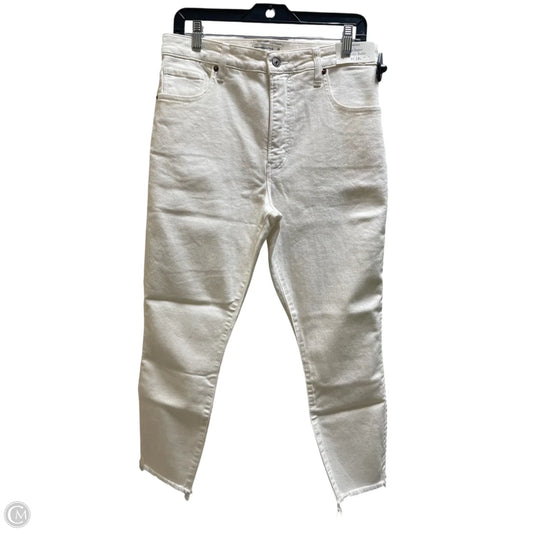 Jeans Skinny By Abercrombie And Fitch In White, Size: 12