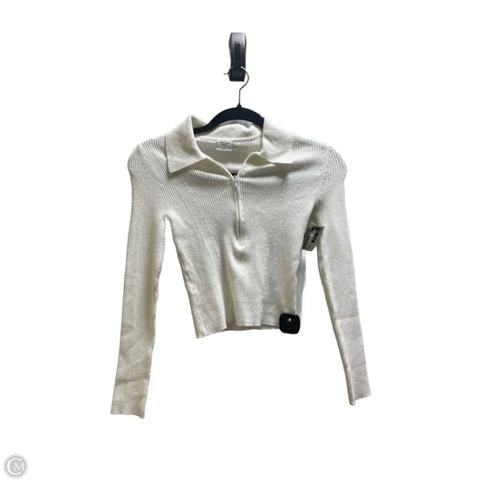 Top Long Sleeve By Abercrombie And Fitch In White, Size: Xs