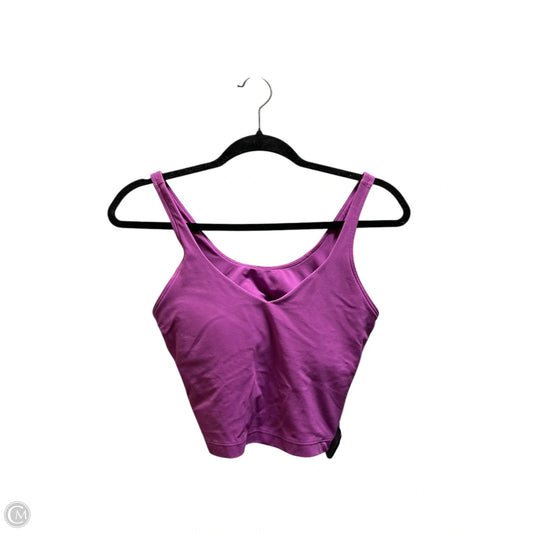 Athletic Tank Top By Lululemon In Purple, Size: 8