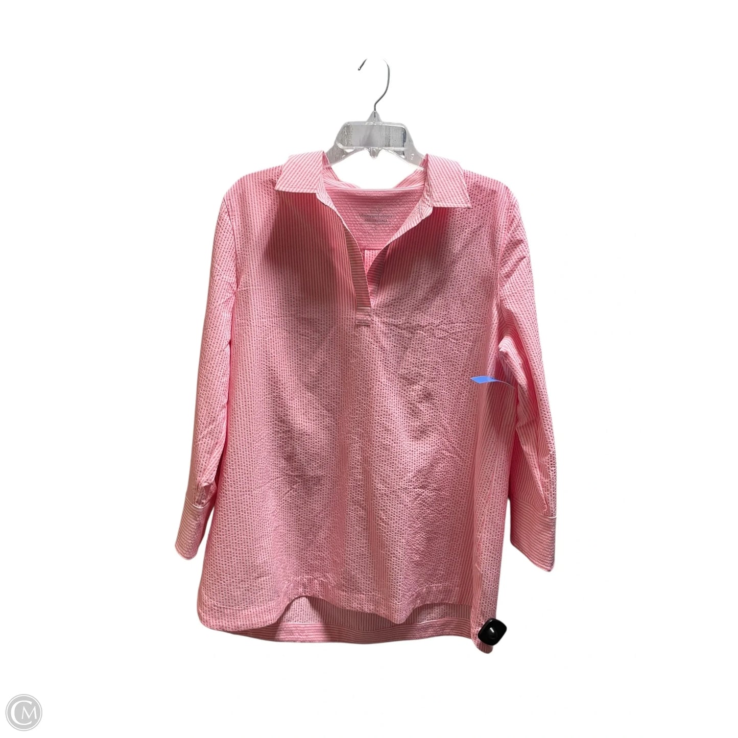 Top Long Sleeve By Vineyard Vines In Striped Pattern, Size: L