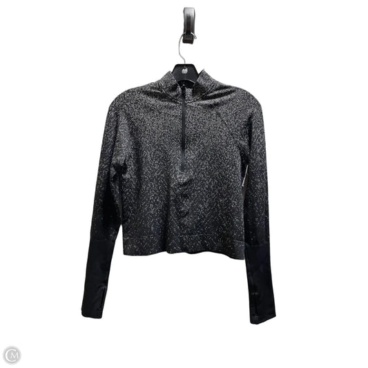 Athletic Top Long Sleeve Collar By Lululemon In Black, Size: S