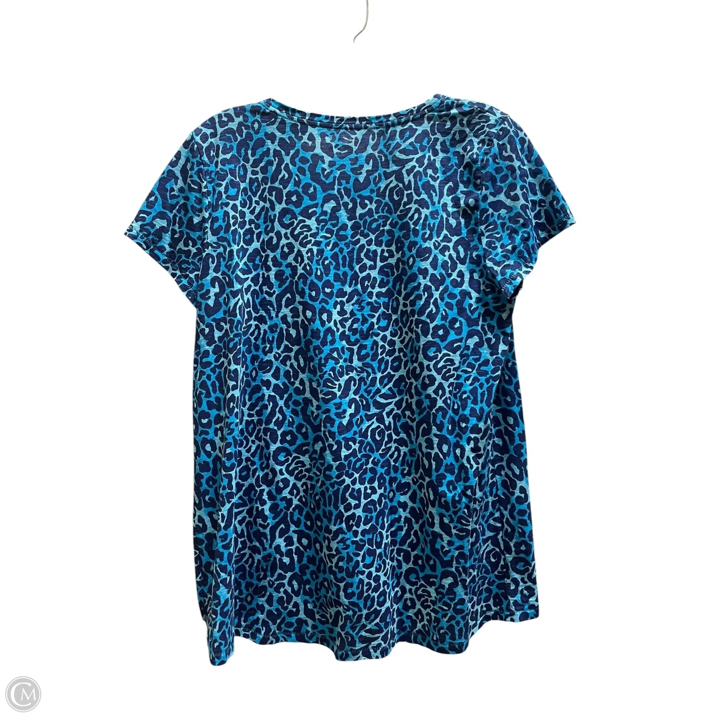 Top Short Sleeve Designer By Lilly Pulitzer In Blue, Size: M